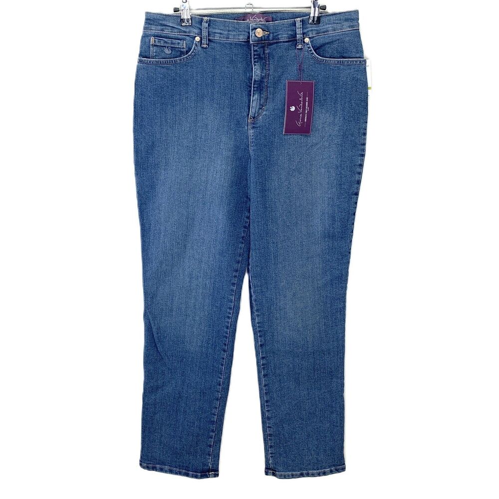 NWT Gloria Vanderbilt Size 14 Amanda Slimming Average Tapered Classic Rise Jeans